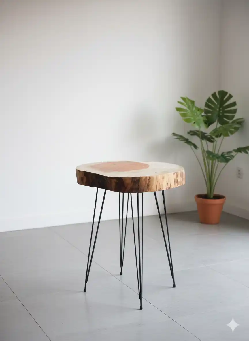 Ahşap Kütük Sehpa